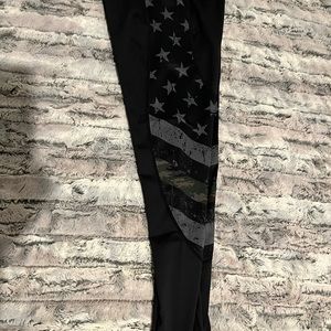 Curves N Combatboots XL Patriotic Leggings